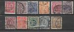 ALLEMAGNE EMPIRE SERVICE YT 16 / 28 (manque 2 timbres)