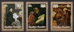 RWANDA  : Y.T. 511  513 - Lot de 3 timbres artistiques- neuf - anne 1973