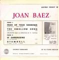 EP 45 RPM (7")  Joan Baez  "  Pack up your sorrows  "