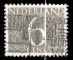 Pays-Bas Yvert N611A Oblitr 1953 Chiffre 6c violet