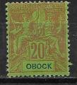 Obock  - 1892  - YT  n 38   *