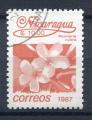 Timbre du NICARAGUA 1987  Obl  N 1445  Y&T  Fleurs