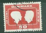 Danemark 1967 Y&T 462 oblitr Deux ttes