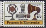 -U.A / USA 1973 - Micro, pavillon, lampes radio & TV - YT 996 / Sc 1502 **