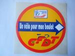 UN VELO POUR MON BOULOT CFDT Syndicat autocollant Cyclisme SPORT