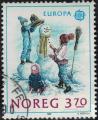 Norvge 1989 Europa CEPT Enfants ralisant un bonhomme de neige Y&T NO 976 SU