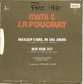SP 45 RPM (7")  Mimi & J. P. Foucault  "  New York city  "