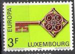 Luxembourg 1968; Y&T n 724 *; 3F Europa, vert-jaune