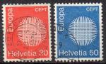 SUISSE N 855 et 856 o Y&T 1970 EUROPA