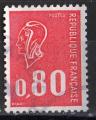 France Bquet 1974; Y&T n 1816; 0,80F, rouge, Marianne