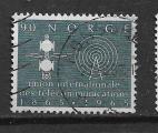 Norvge N  481  centenaire de l'Union Internationale des Tlcommunication 1965