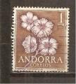 Andorre espagnol N Yvert 61 - Edifil 68 (oblitr) (pli)