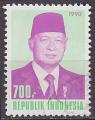 Timbre oblitr n 1218(Yvert) Indonsie 1990 - Prsident Suharto