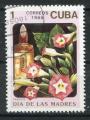 Timbre de CUBA 1989  Obl  N 2937  Y&T  Fleurs