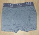 Boxer Gris Leo Poldo taille 6 - 8 100% Cotton