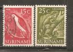 Suriname N Yvert 305, 307 (oblitr)