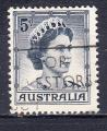 AUSTRALIE - 1953 - Elisabeth II - Yvert 253 Oblitr