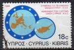 CHYPRE N 690 o Y&T 1988 Union douanire entre Chypre et la CEE