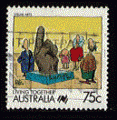 Australie 1988 - Y&T 1075 - oblitr - Vivre ensemble (arts visuels)