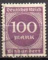 1923 - Deutsches Reich - Mi N 268 - 100.M lilas