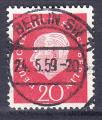 ALLEMAGNE BERLIN - 1959- Heuss - Yvert 164 Oblitr 