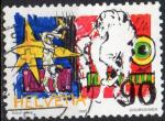  SUISSE N 1409 o Y&T 1992 Le cirque (Clown et cheval)
