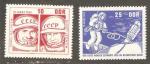 German Democratic Republic - Scott 762-763 mint  astronautics / astronautique