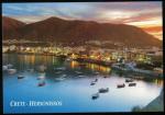 Grce Carte Postale CP Vue arienne Port Hersonissos Crte au coucher du soleil