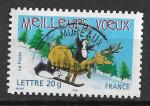 France N 69/3855 renne et manchot sur une luge  2005