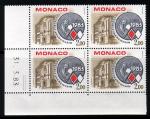 Monaco - N 1369 ** bloc de 4 coin dat