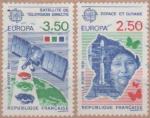 France 1991 - Europa : Europe (Guyane) & Espace (Satel. TV) - YT 2696-97 