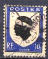 Timbre FRANCE  Obl   N 755 Y&T  Armoiries Provinces Corse