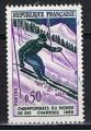 France / 1962 / Championnats du monde de ski  Chamonix / YT n 1327 oblitr