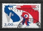 FRANCE - 1998 - Yt n 3195 - Ob - 40 ans Constitution Veme rpublique