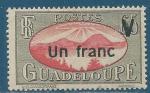 Guadeloupe N168 Rade des Saintes 65c surcharg un franc neuf**