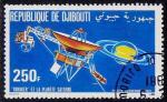 Timbre PA oblitr n 146(Yvert) Djibouti 1980 - Espace, Voyager et Saturne