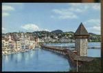 CPM neuve Suisse LUCERNE Le Pont de la Chapelle et de la Tour de l'eau