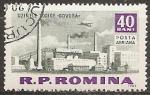 roumanie - poste aerienne n 168  obliter - 1963