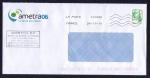 France 2013 Oblitr sur enveloppe AMETRA 06 LV 20 gr Marianne Ciappa et Kawena