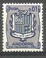 Andorre Fr. 1961; Y&T n 153A ** 0,01F gris & bleu, armoiries