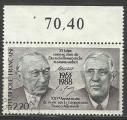 France 1988; Y&T n 2501; 2,20F C. De Gaulle & C. Adenauer