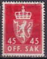 norvege - service n 77  obliter - 1955/76