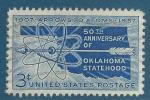 USA N629 Cinquantenaire de l'Oklahoma dans l'Union oblitr