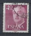 Espagne - 1955/58 - Yt n° 859 - Ob - Général Franco 0,40c lie-de-vin 
