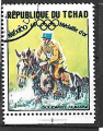 Tchad oblitr equitation Mexico 1968