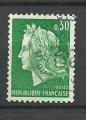 France timbre n 1536A  ob anne 1967 Type Marianne de Cheffer