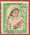Nueva Zelanda 1954-57- Isabel II. Y&T 335. Scott 296. Michel 340.