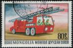 Mongolie 1977 Transports Truck and Ladder Camion et chelle des pompiers SU