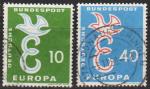 1958: Allemagne Y&T No. 164 + 165 obl. / Bund MiNr. 295 + 296 gest. (m550)
