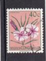 Timbre Congo Belge / Oblitr / 1952 / Y&T N306 / Fleur.